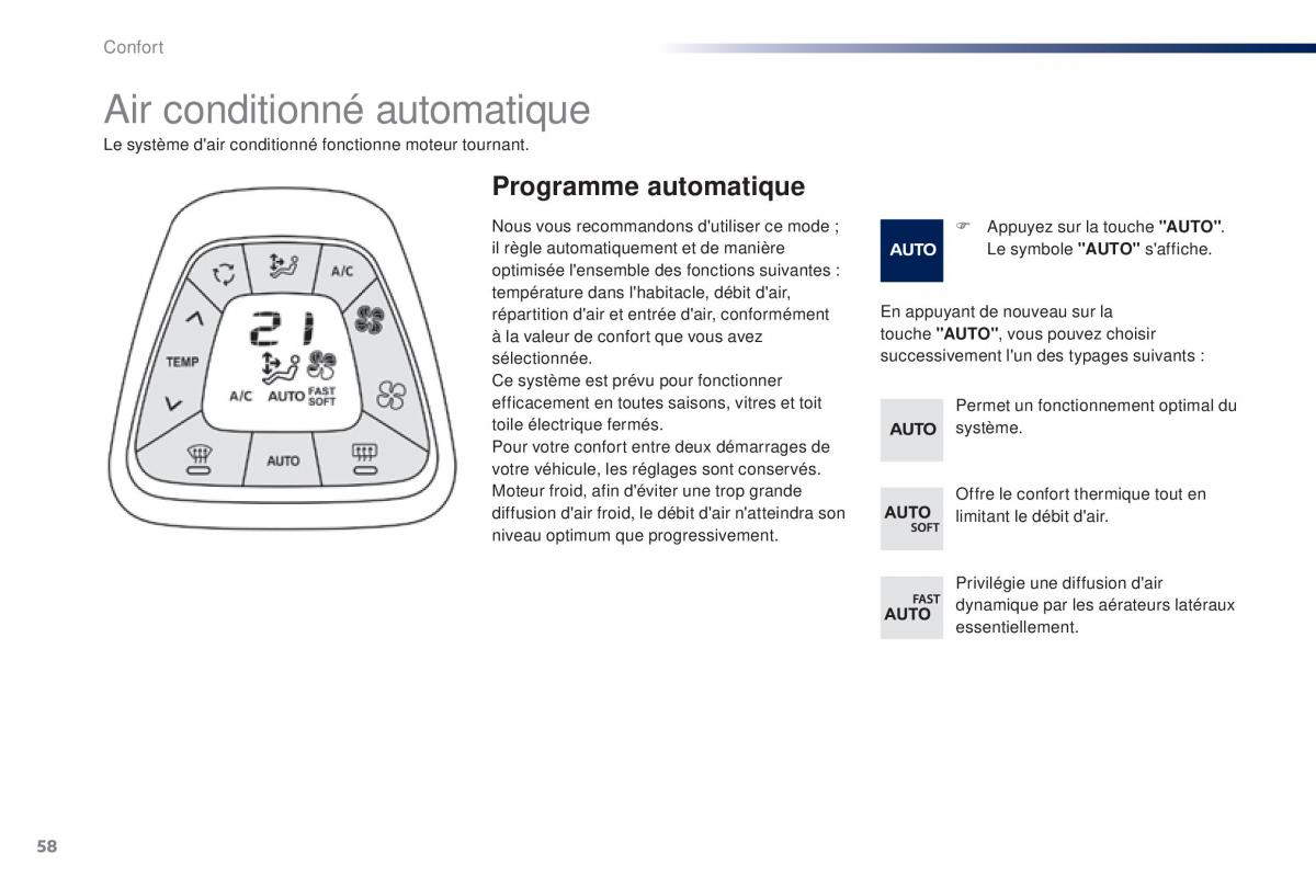 Peugeot 108 manuel du proprietaire / page 60