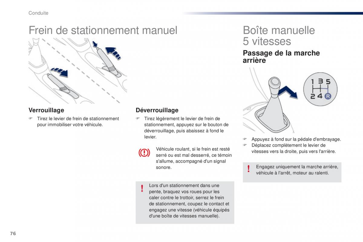 Peugeot 108 manuel du proprietaire / page 78