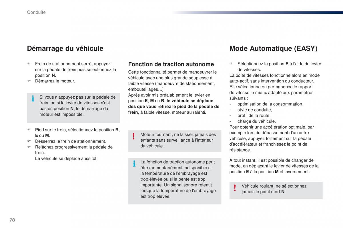 Peugeot 108 manuel du proprietaire / page 80