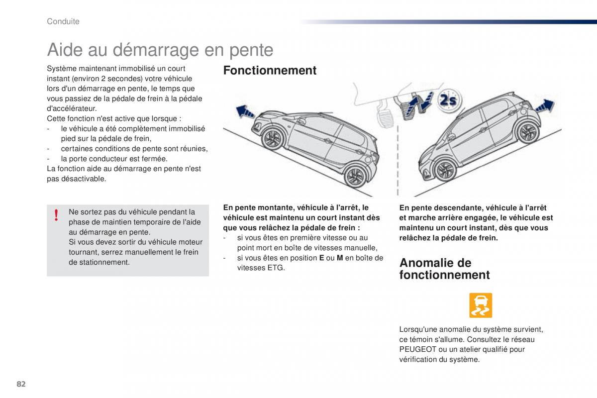 Peugeot 108 manuel du proprietaire / page 84