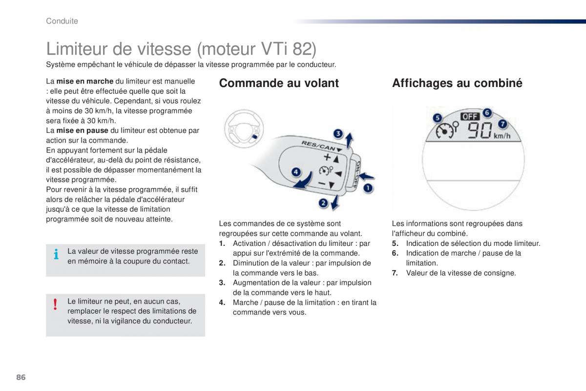 Peugeot 108 manuel du proprietaire / page 88