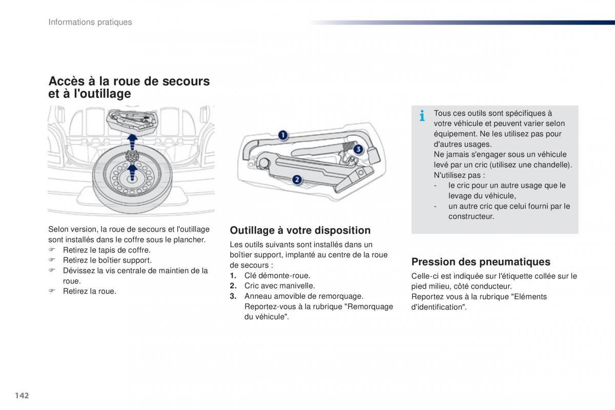 Peugeot 108 manuel du proprietaire / page 144