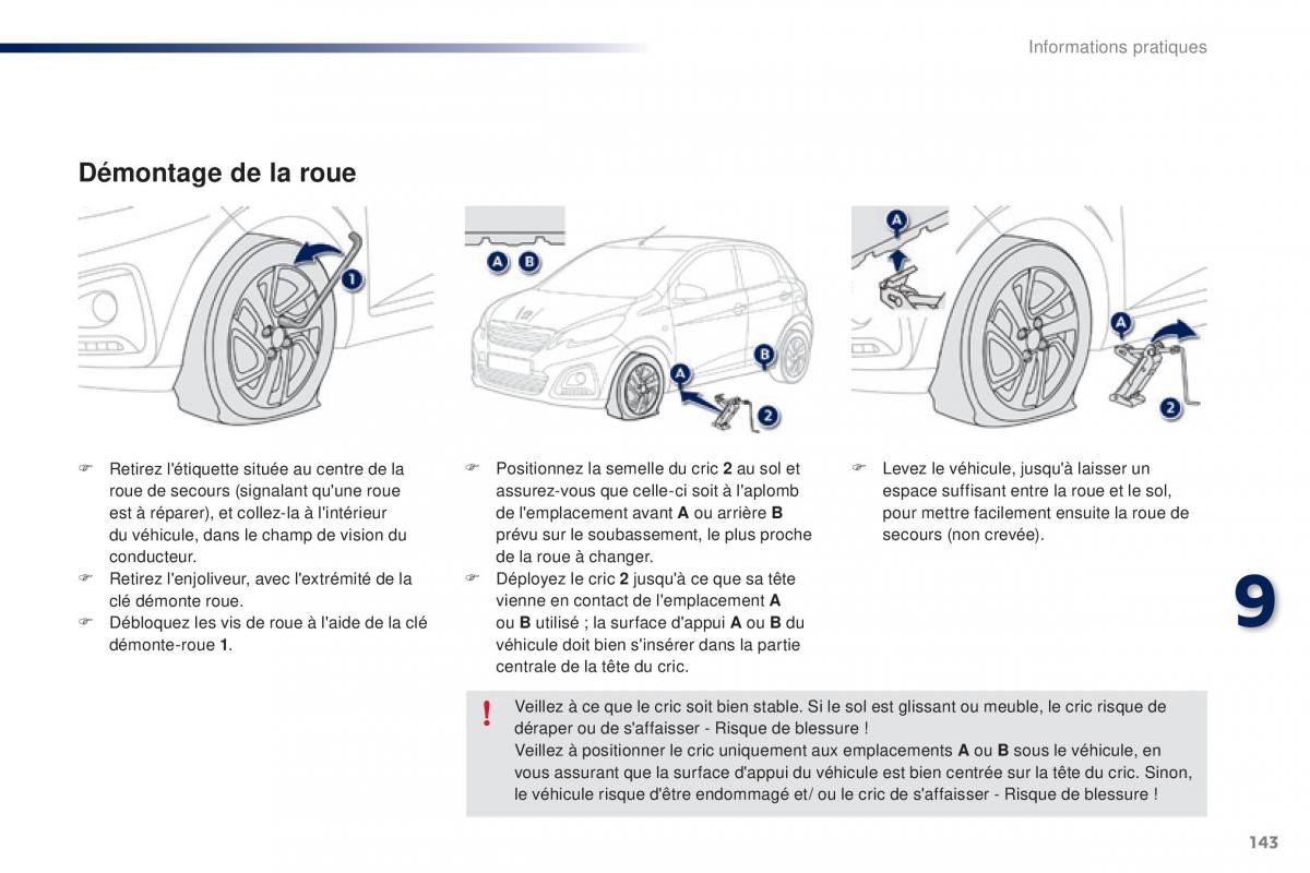 Peugeot 108 manuel du proprietaire / page 145