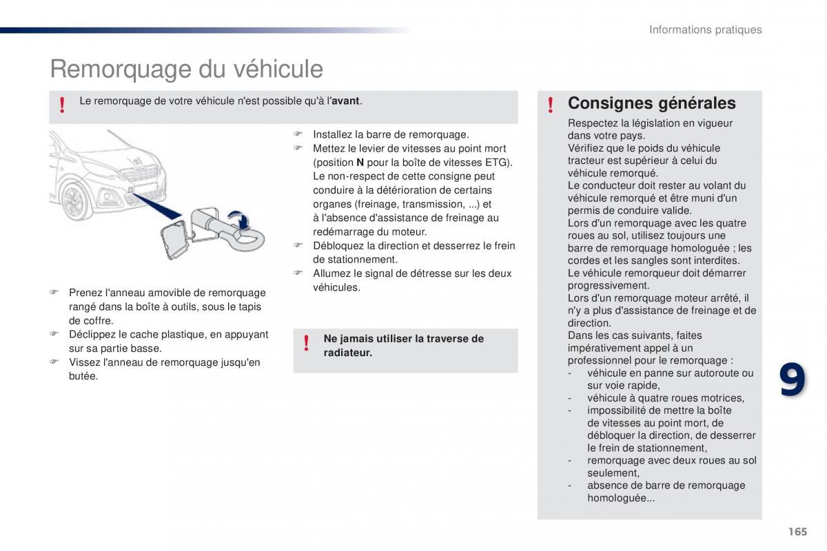 Peugeot 108 manuel du proprietaire / page 167