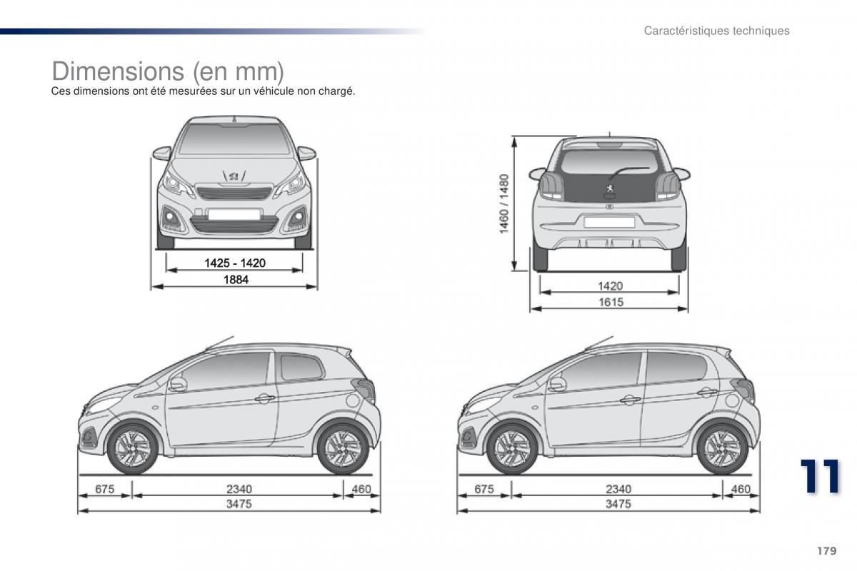 Peugeot 108 manuel du proprietaire / page 181