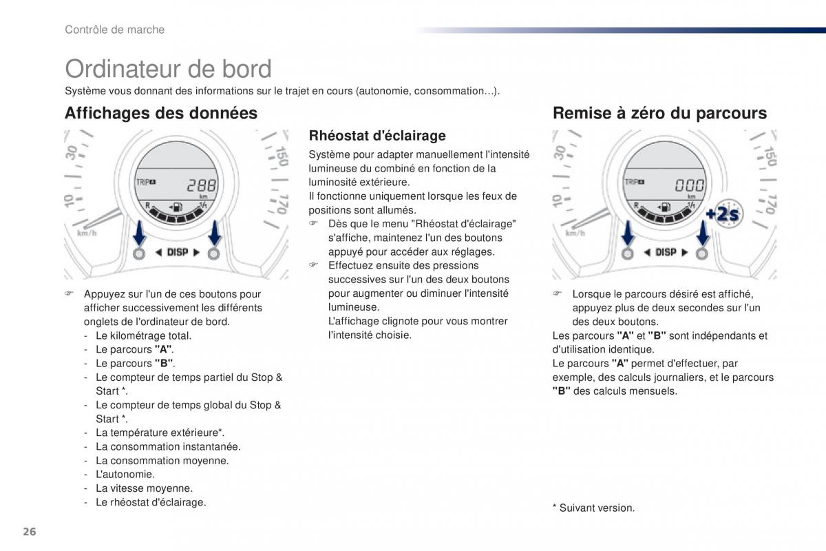 Peugeot 108 manuel du proprietaire / page 28