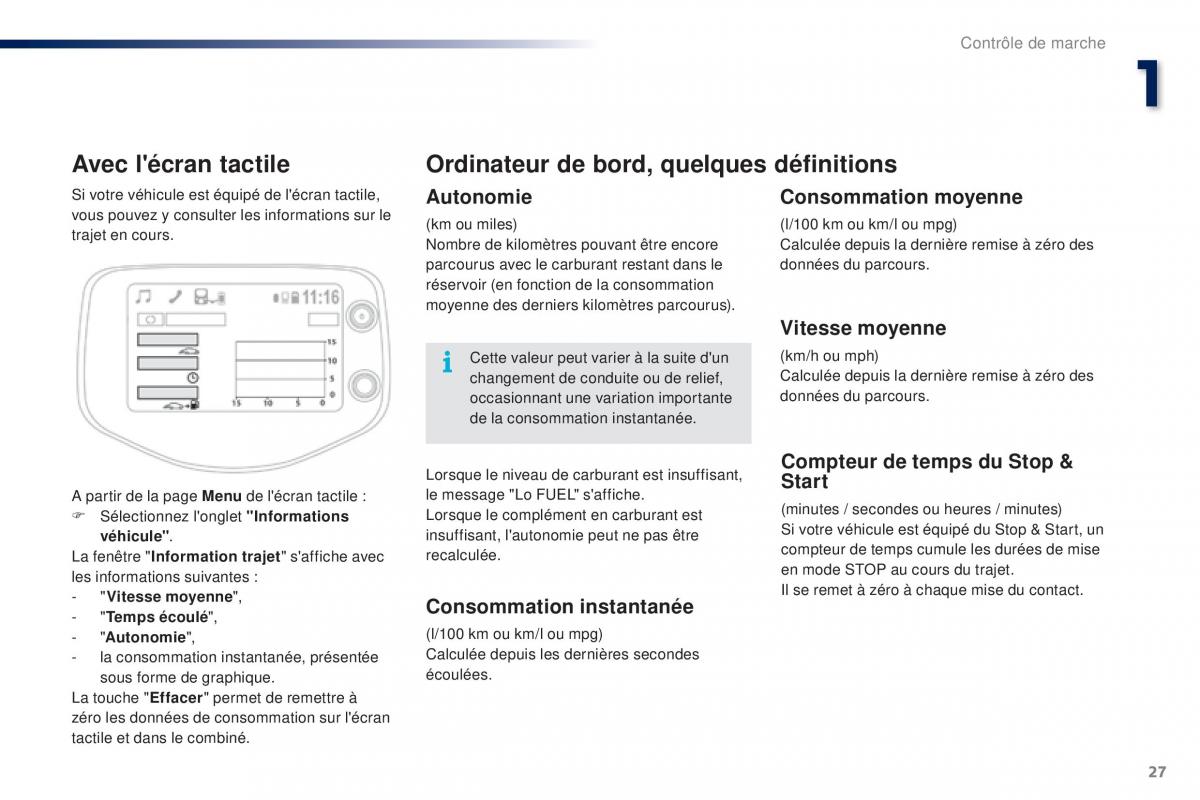 Peugeot 108 manuel du proprietaire / page 29