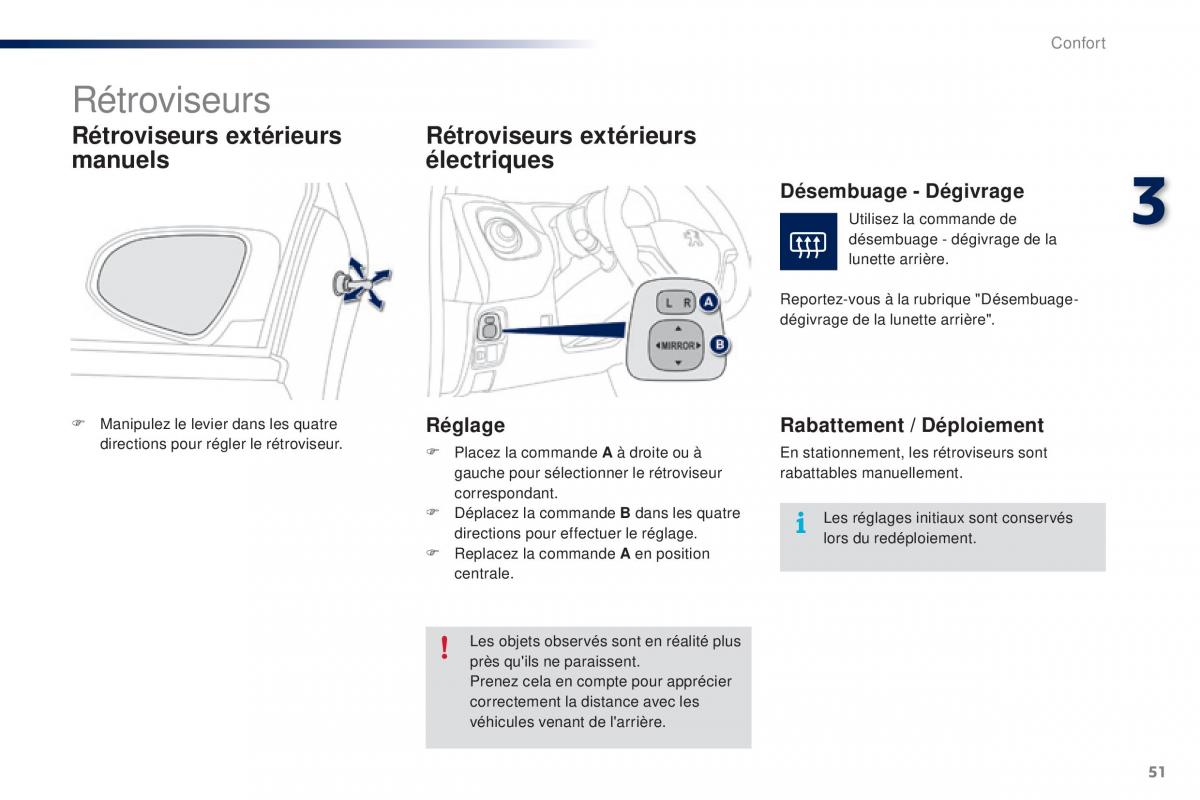 Peugeot 108 manuel du proprietaire / page 53