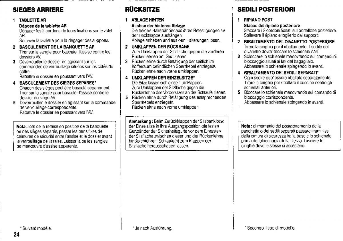 Peugeot 205 manuel du proprietaire / page 25