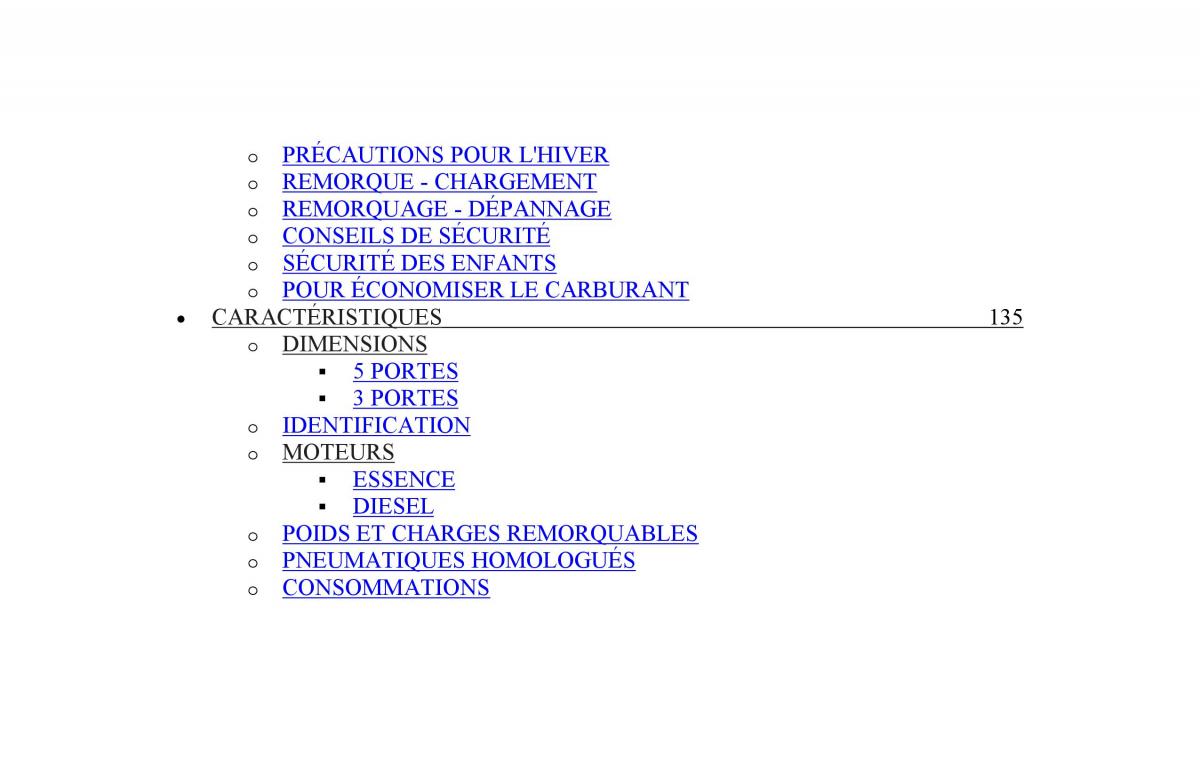 Peugeot 205 manuel du proprietaire / page 5