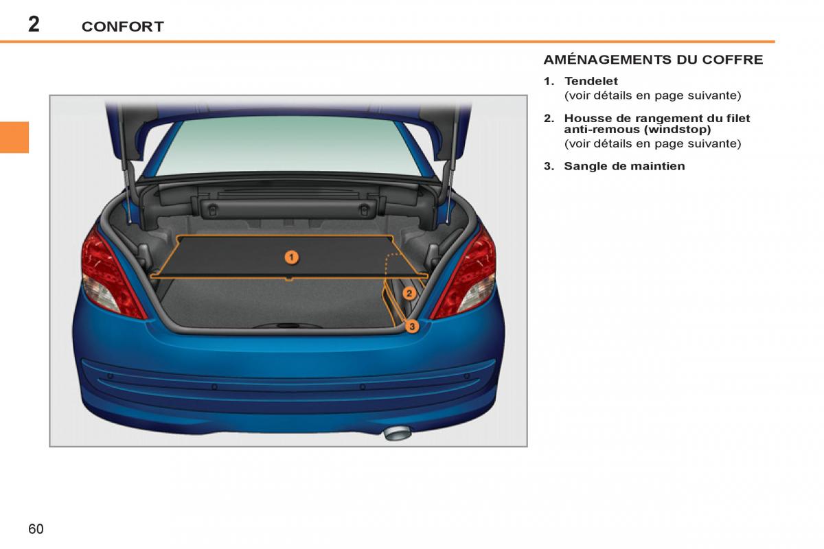 Peugeot 207 CC manuel du proprietaire / page 62