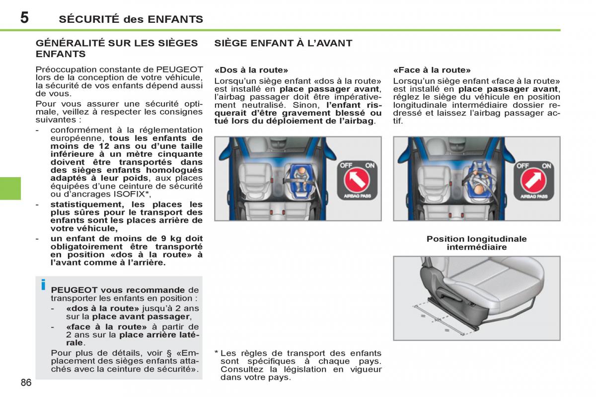 Peugeot 207 CC manuel du proprietaire / page 88