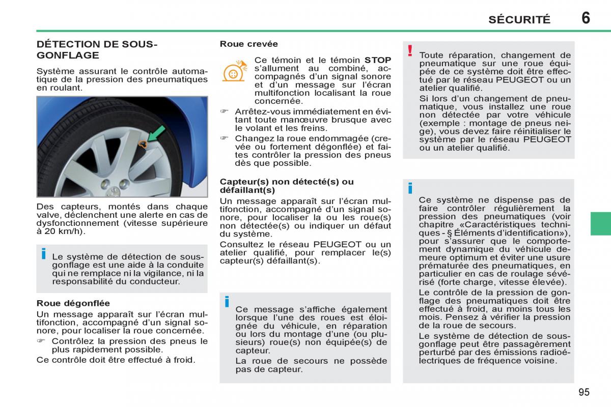 Peugeot 207 CC manuel du proprietaire / page 97