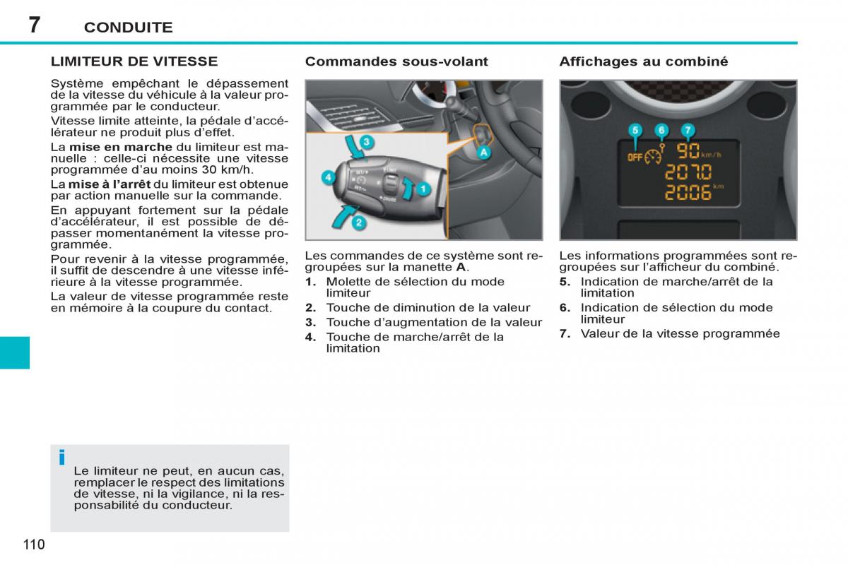 Peugeot 207 CC manuel du proprietaire / page 112