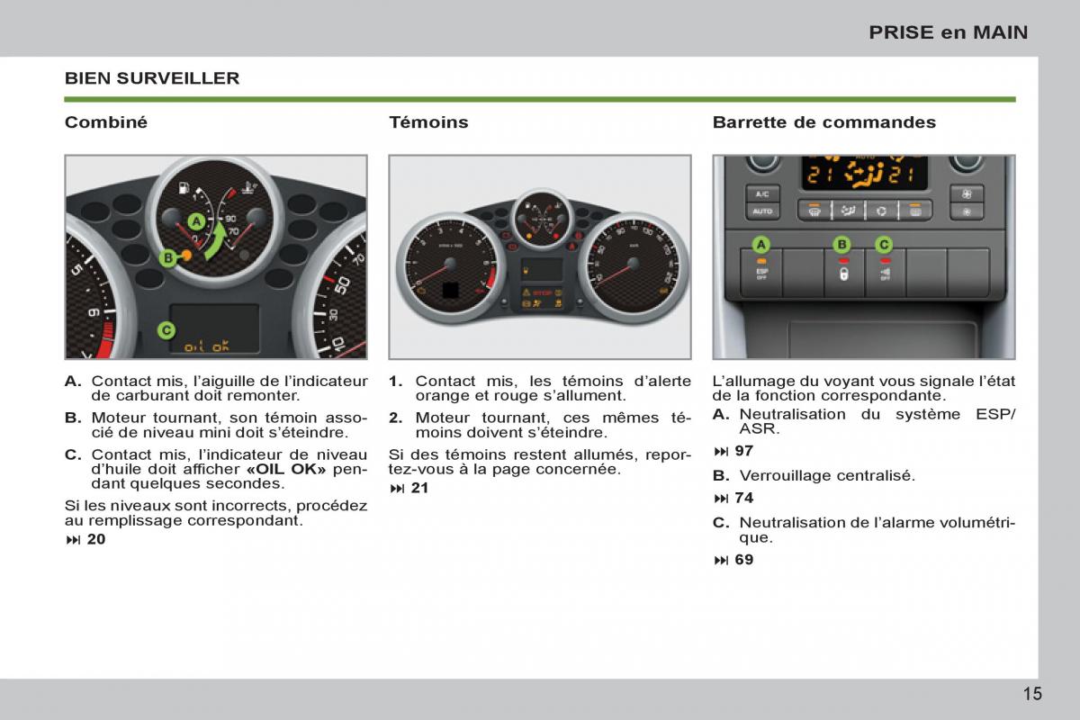 Peugeot 207 CC manuel du proprietaire / page 17