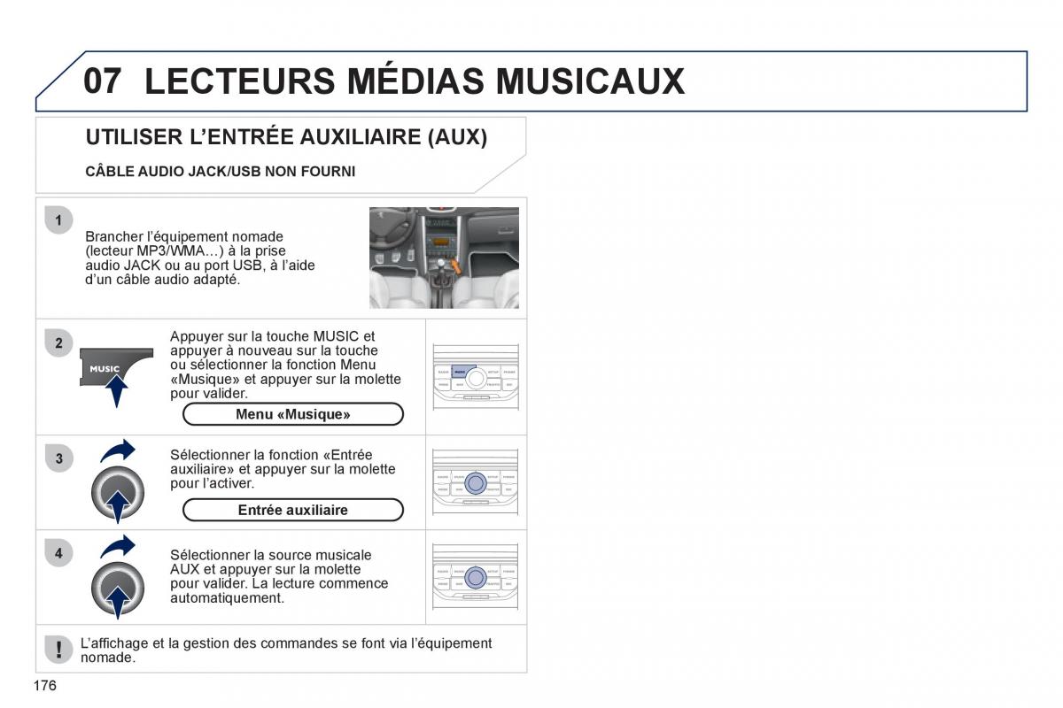 Peugeot 207 CC manuel du proprietaire / page 178