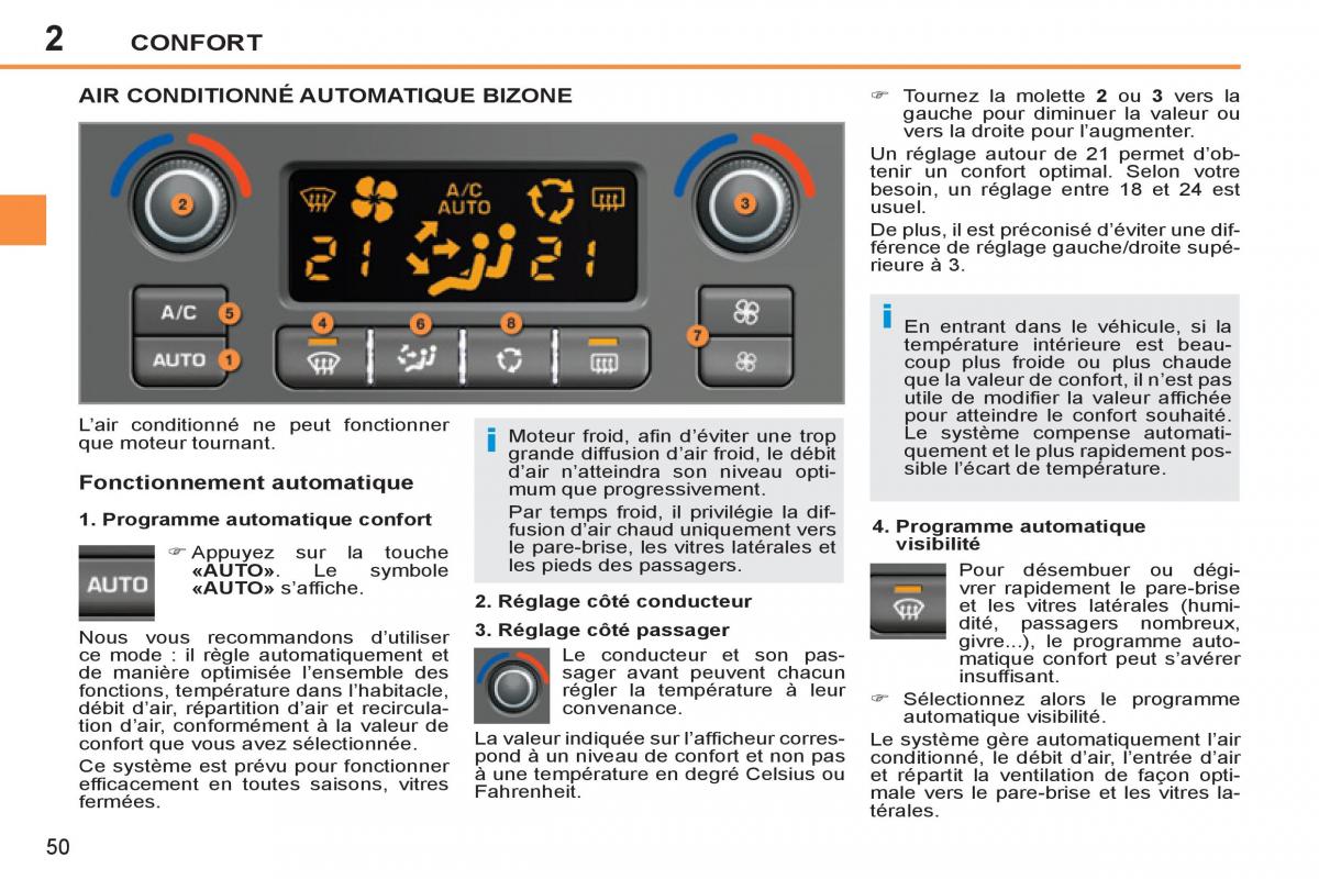 Peugeot 207 CC manuel du proprietaire / page 52