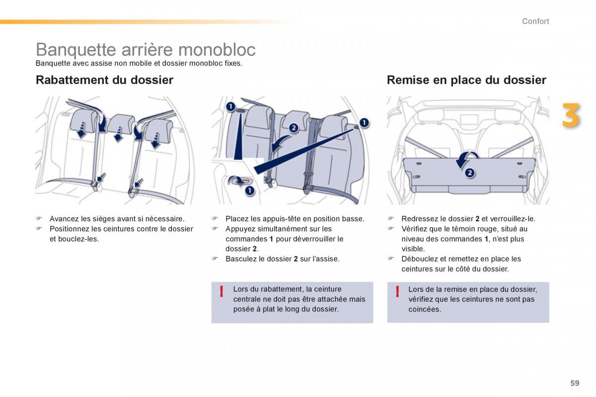 Peugeot 208 manuel du proprietaire / page 61