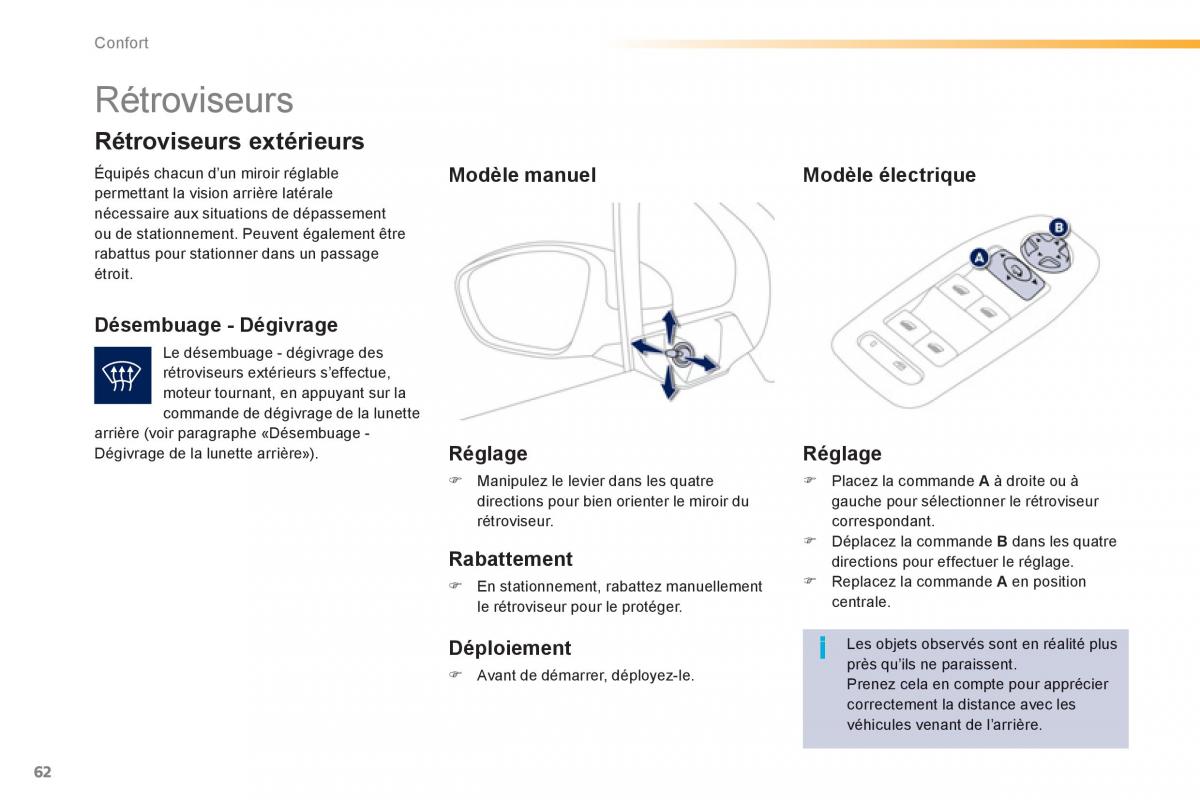 Peugeot 208 manuel du proprietaire / page 64