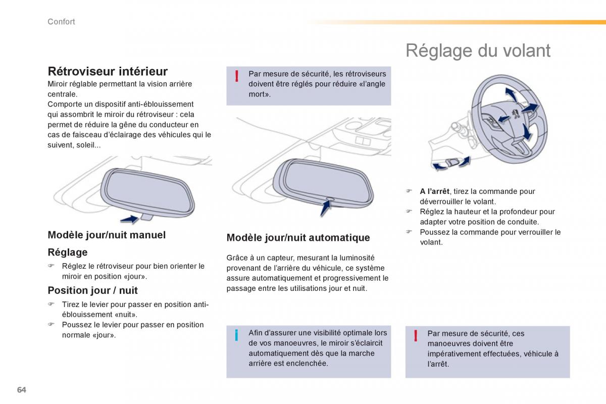 Peugeot 208 manuel du proprietaire / page 66