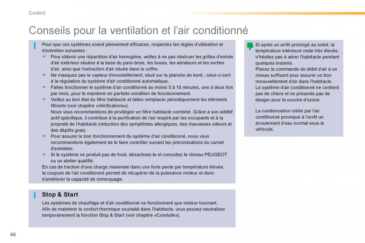 Peugeot 208 manuel du proprietaire / page 68