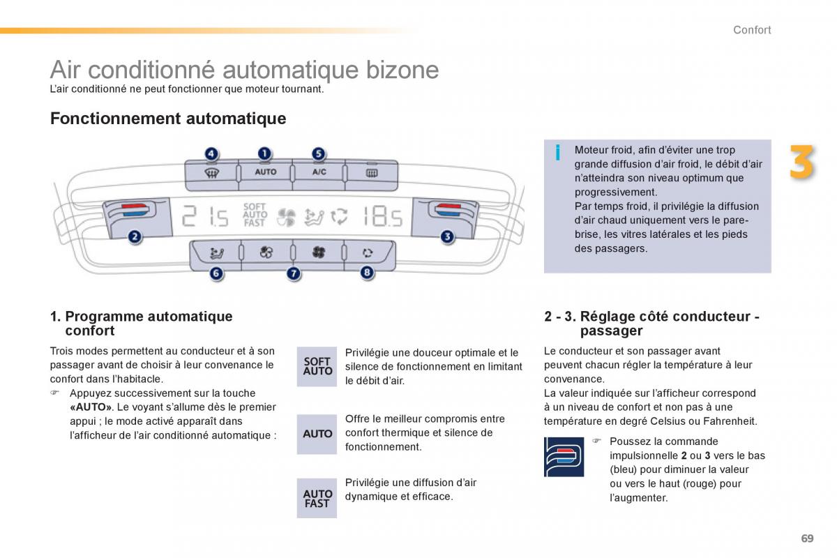 Peugeot 208 manuel du proprietaire / page 71