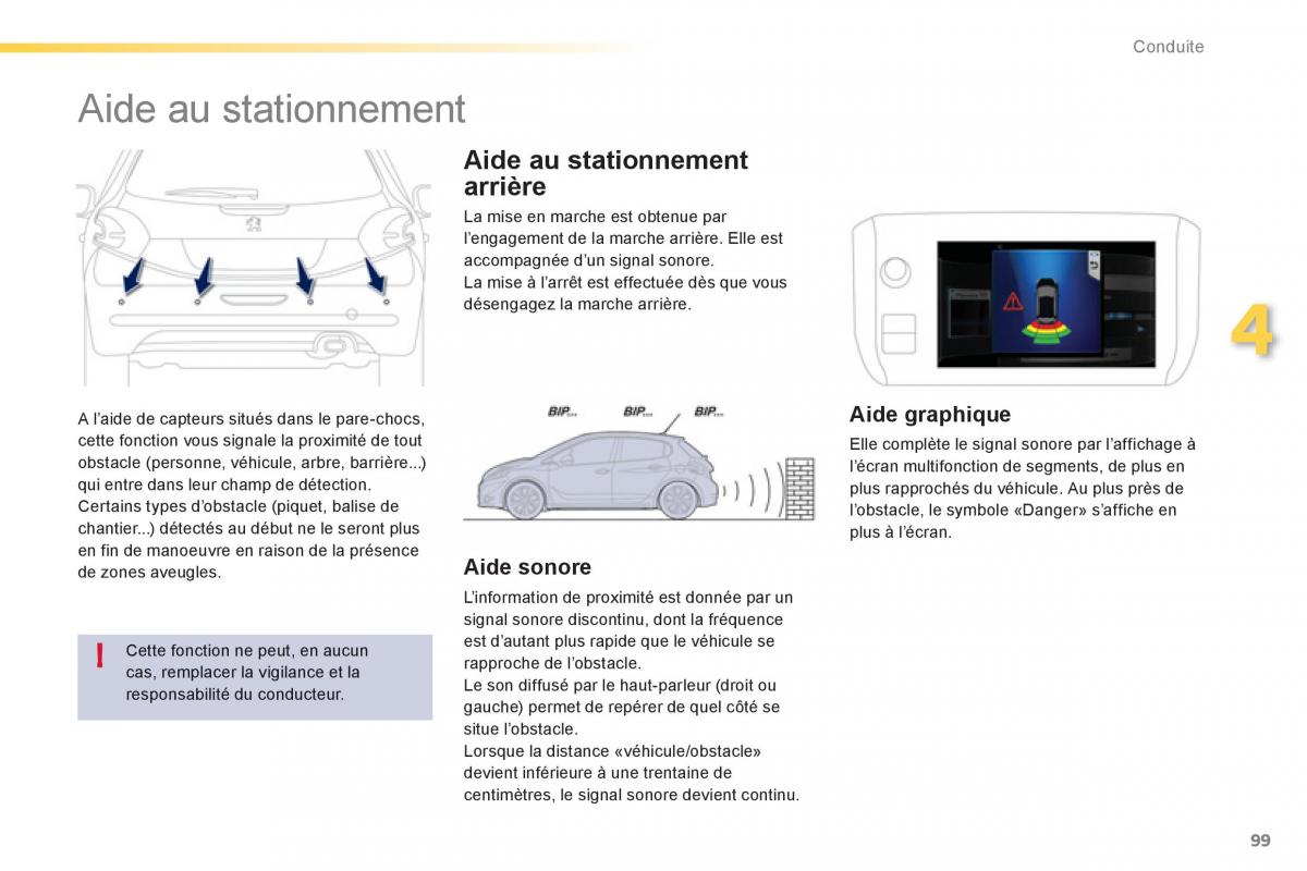 Peugeot 208 manuel du proprietaire / page 101