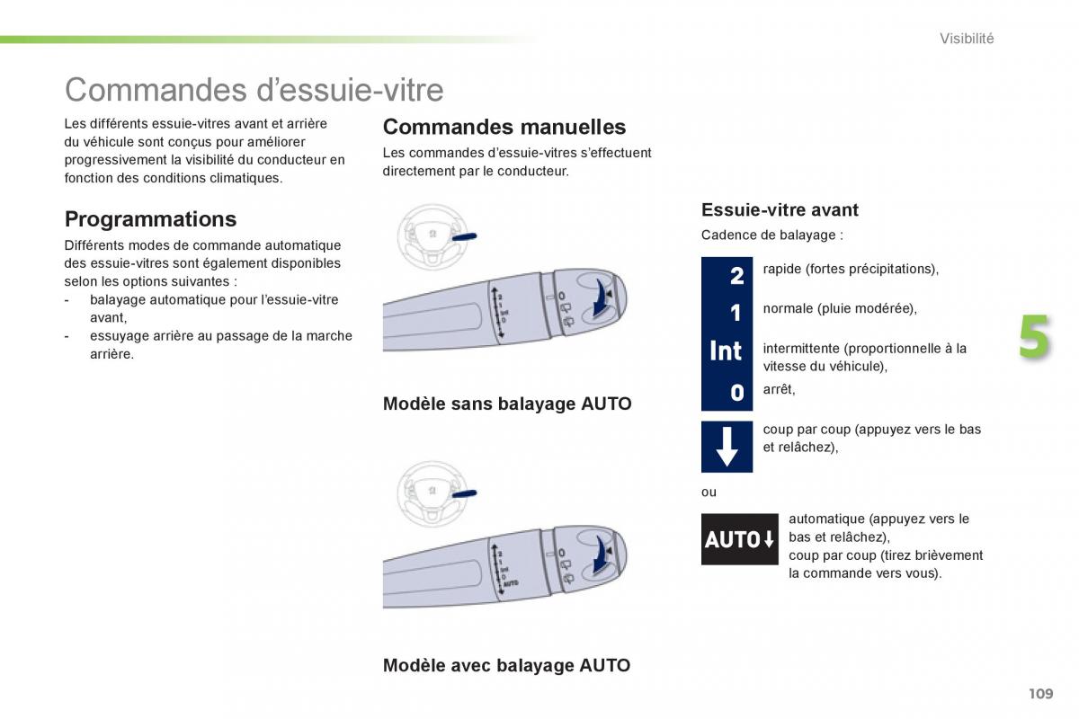 Peugeot 208 manuel du proprietaire / page 111