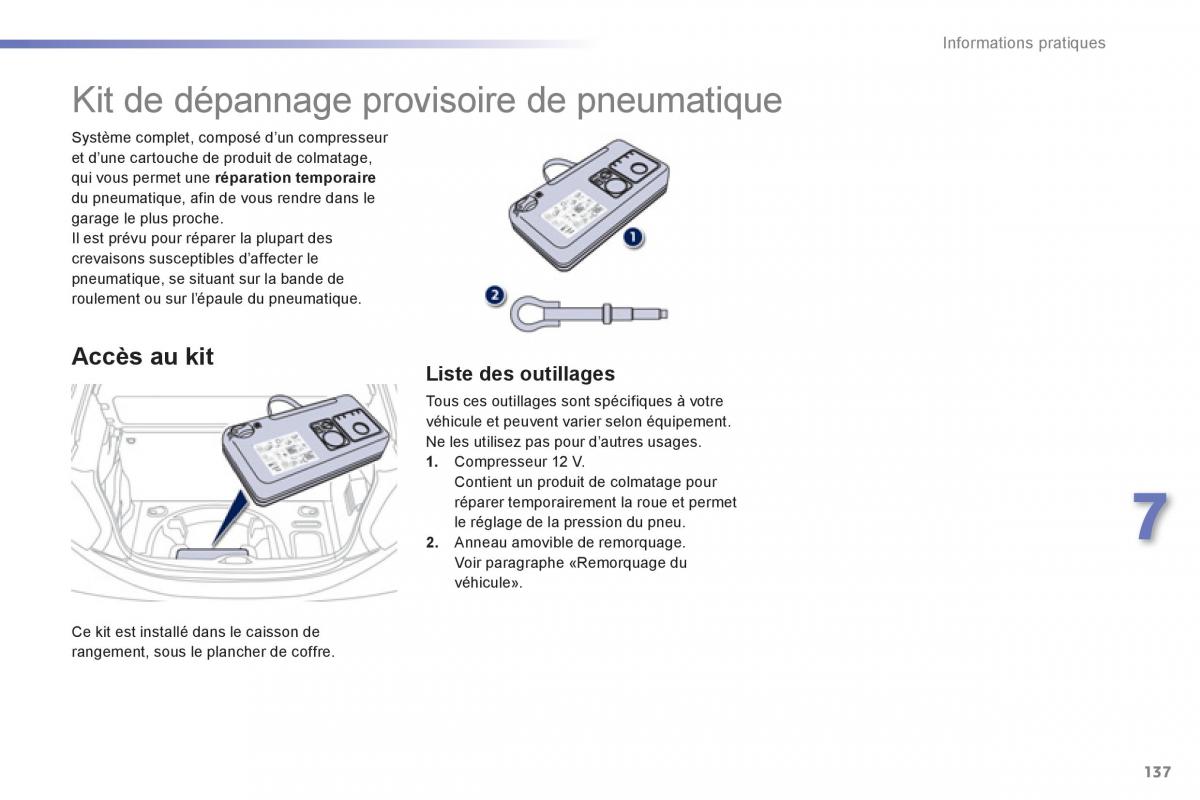 Peugeot 208 manuel du proprietaire / page 139