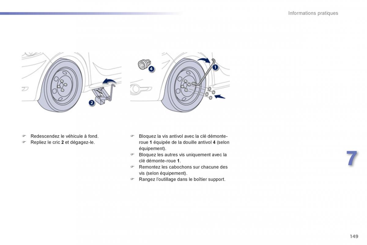 Peugeot 208 manuel du proprietaire / page 151