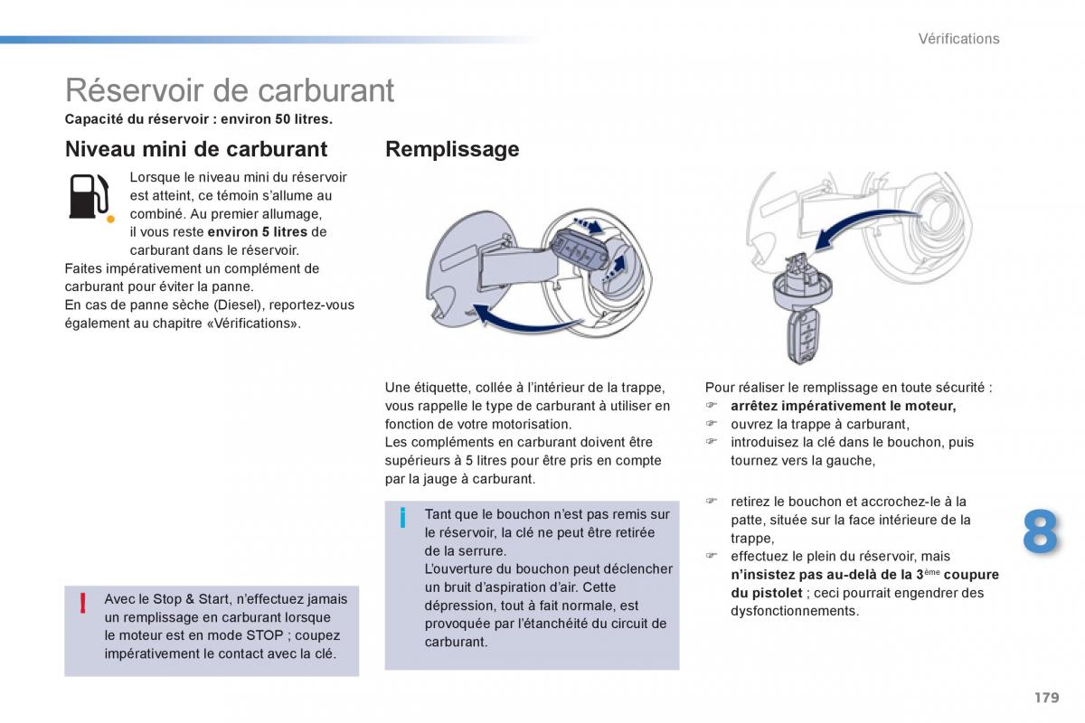 Peugeot 208 manuel du proprietaire / page 181