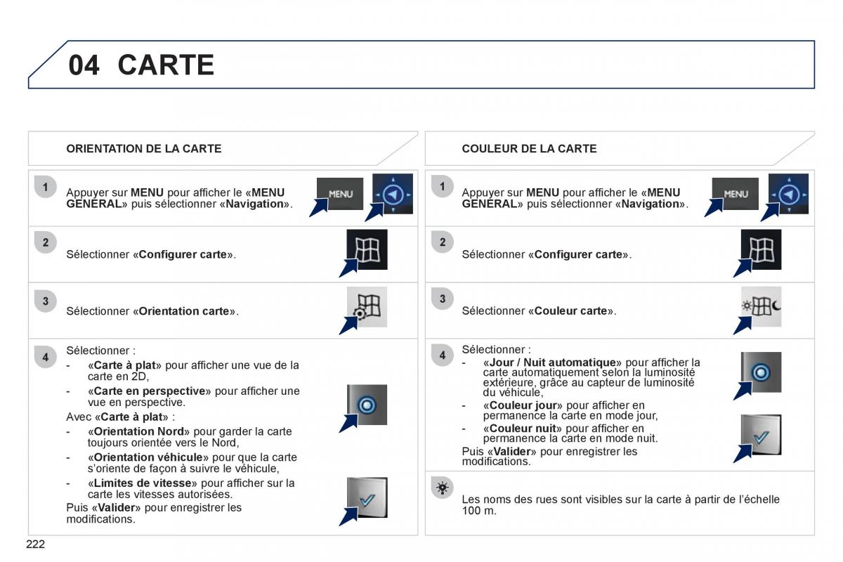 Peugeot 208 manuel du proprietaire / page 224