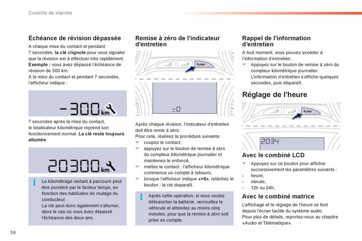 Peugeot 208 manuel du proprietaire / page 38