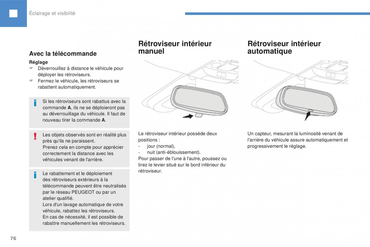 Peugeot 208 FL manuel du proprietaire / page 78