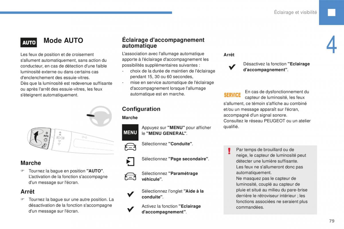 Peugeot 208 FL manuel du proprietaire / page 81