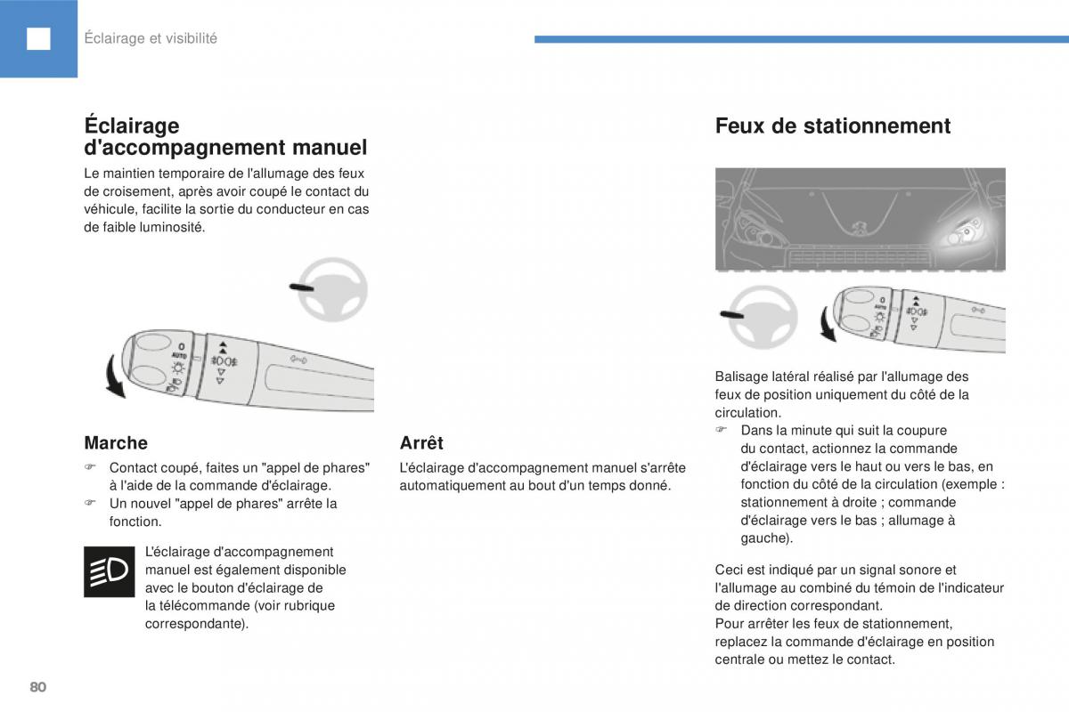 Peugeot 208 FL manuel du proprietaire / page 82