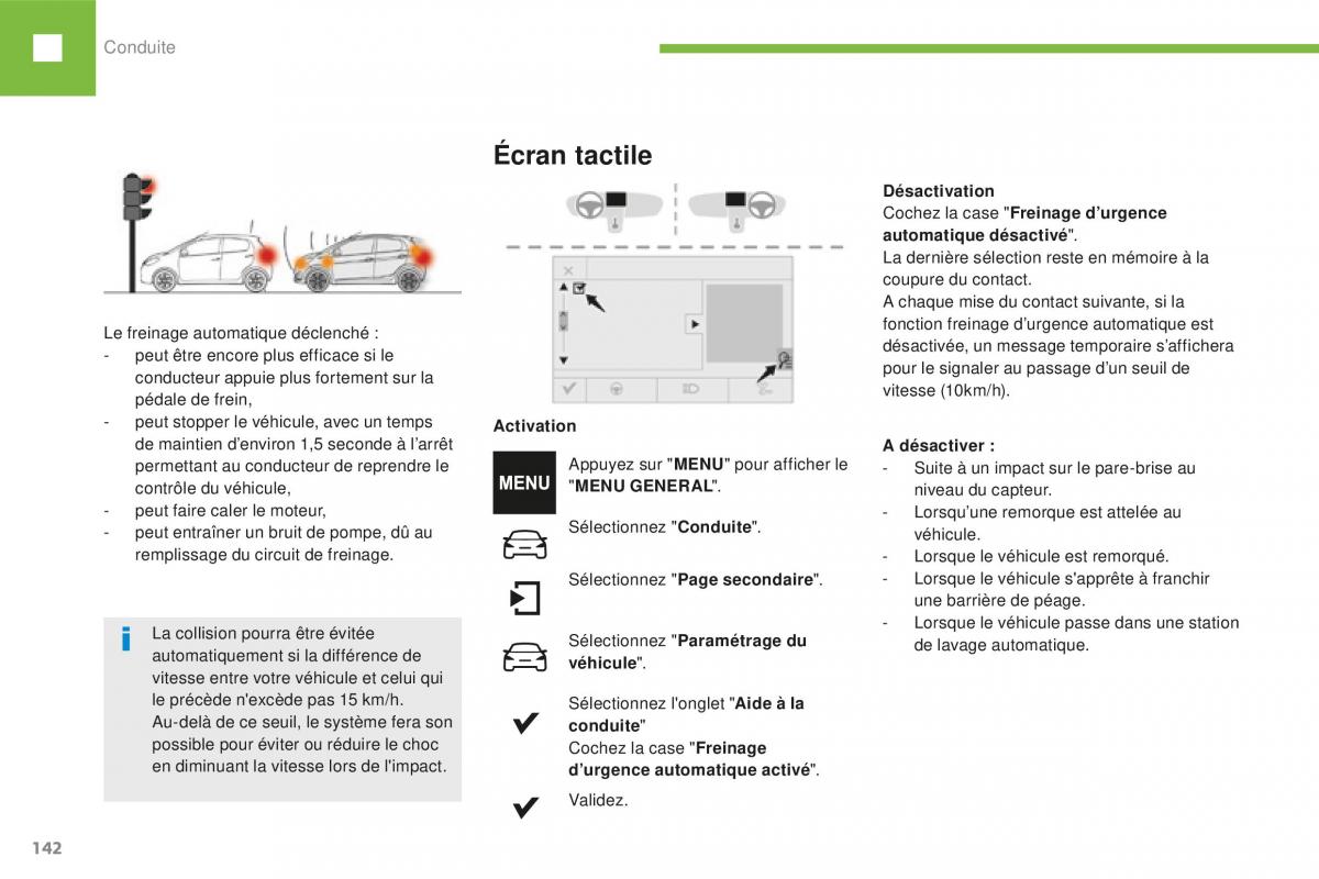Peugeot 208 FL manuel du proprietaire / page 144