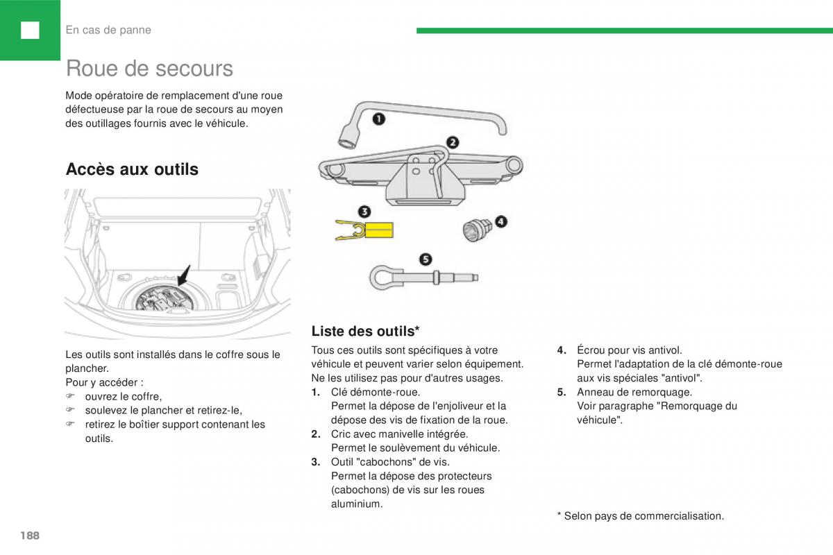 Peugeot 208 FL manuel du proprietaire / page 190