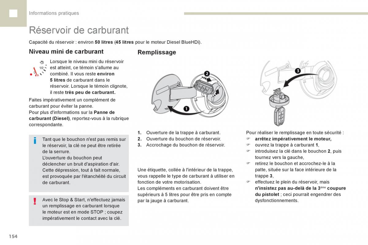 Peugeot 208 FL manuel du proprietaire / page 342