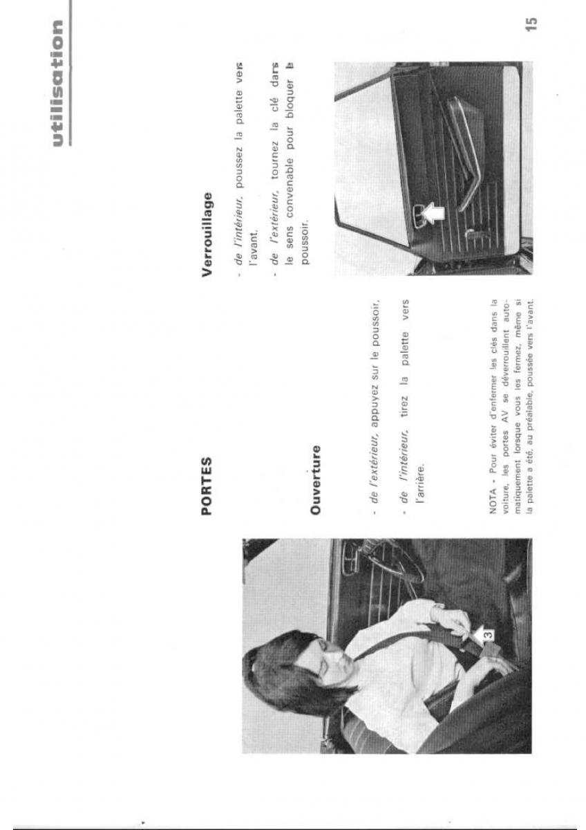 Peugeot 304 manuel du proprietaire / page 16