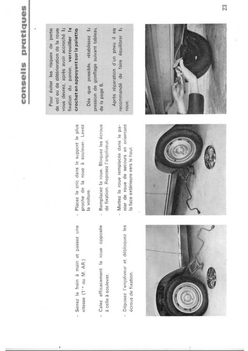 Peugeot 304 manuel du proprietaire / page 24