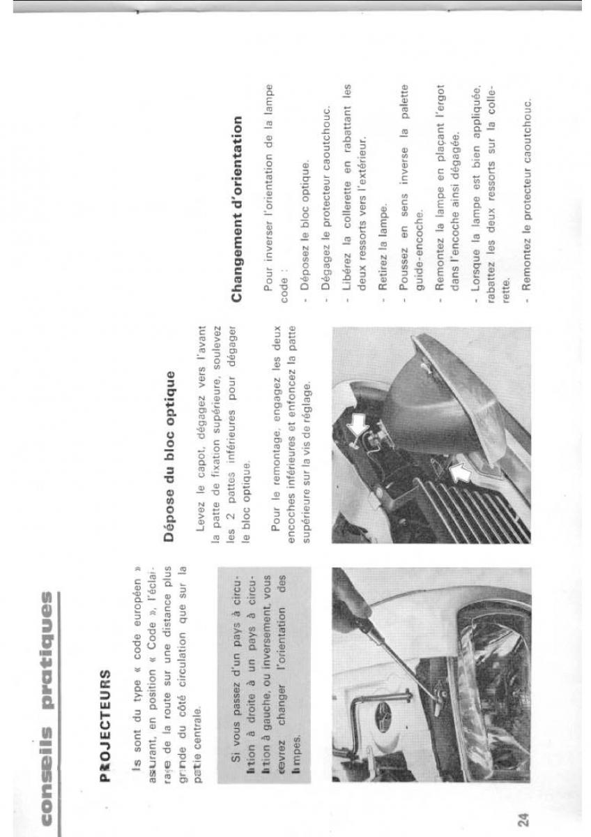 Peugeot 304 manuel du proprietaire / page 25