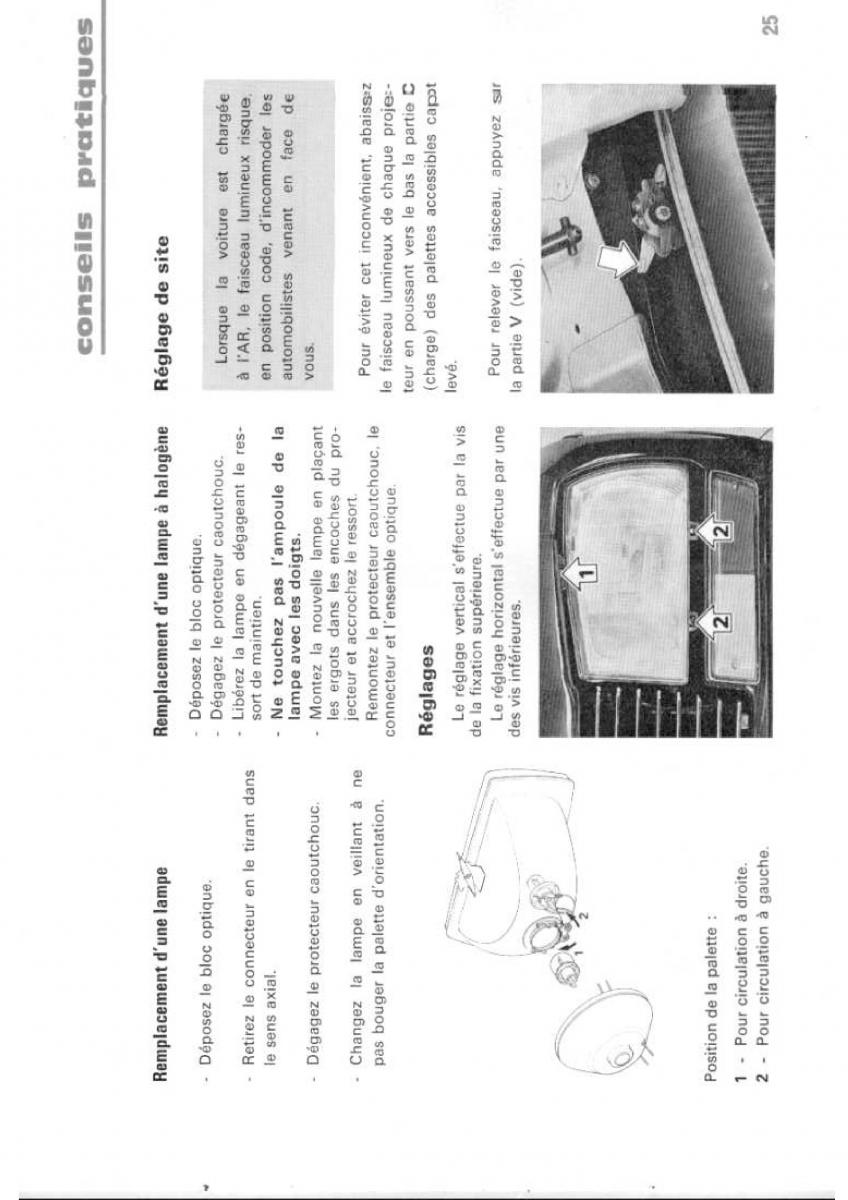 Peugeot 304 manuel du proprietaire / page 26