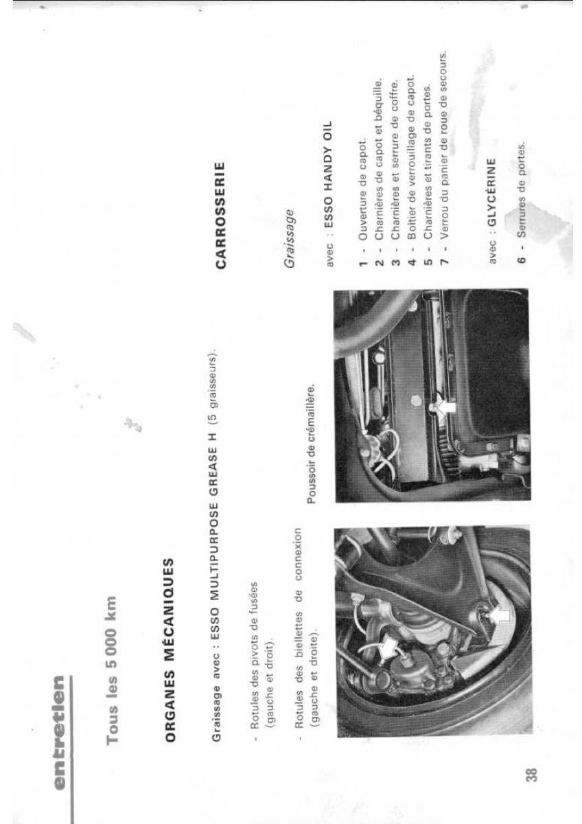 Peugeot 304 manuel du proprietaire / page 39