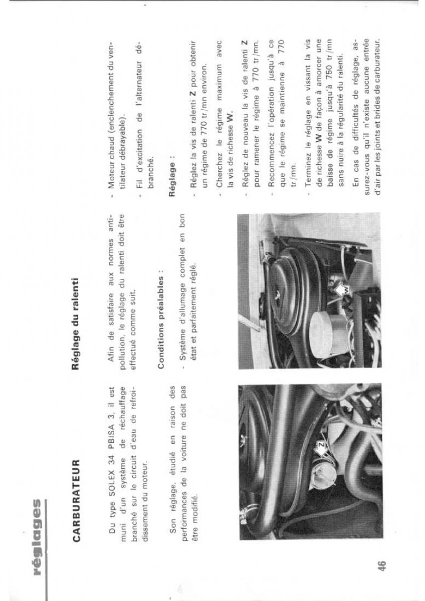 Peugeot 304 manuel du proprietaire / page 47