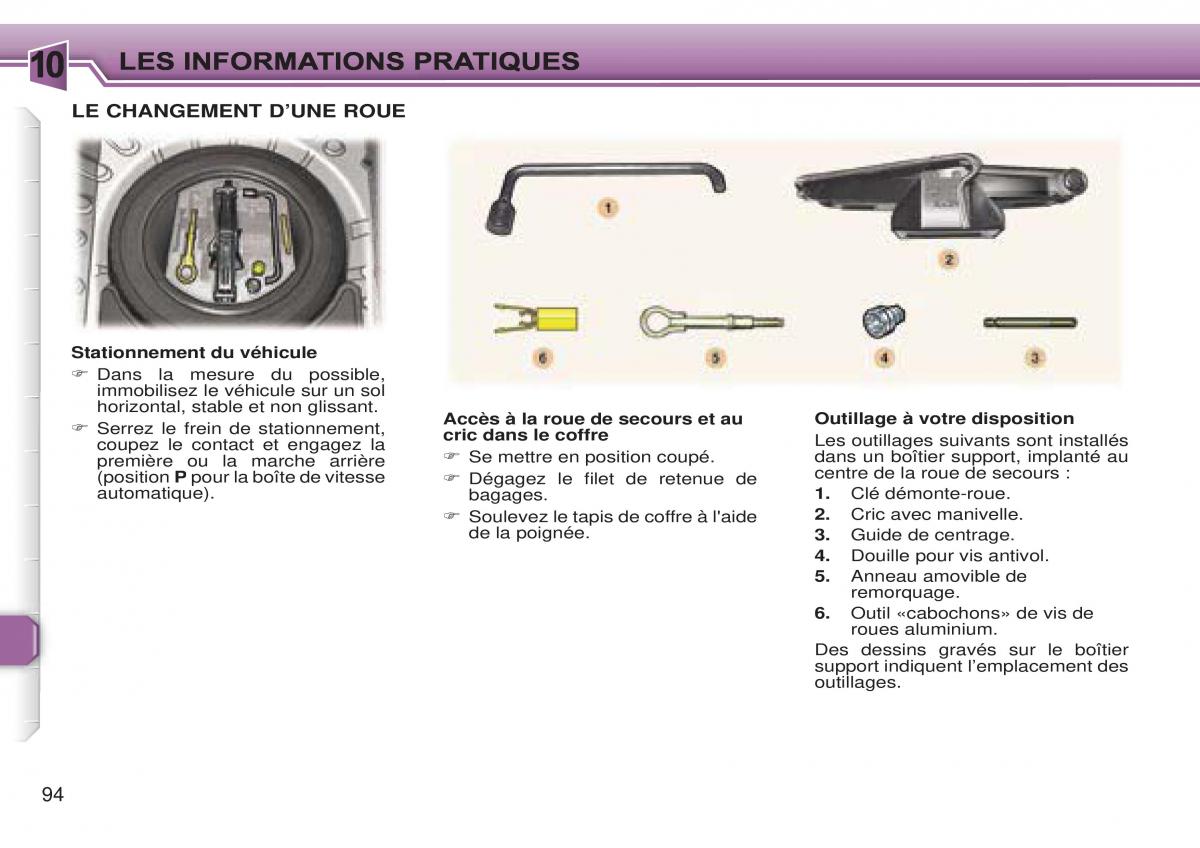 Peugeot 307 CC manuel du proprietaire / page 101