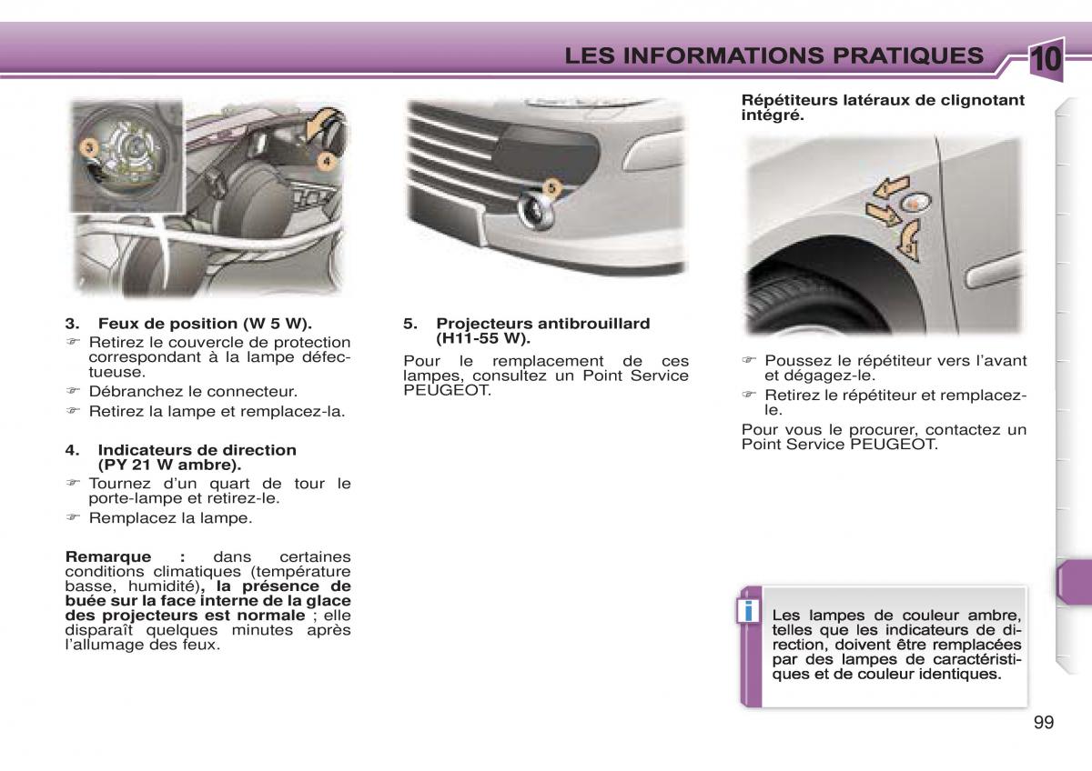 Peugeot 307 CC manuel du proprietaire / page 106