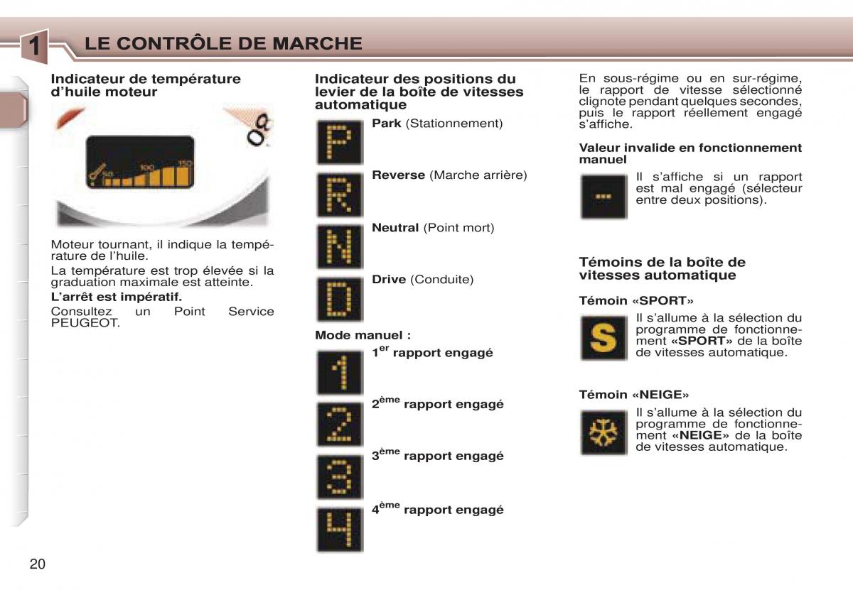 Peugeot 307 CC manuel du proprietaire / page 26