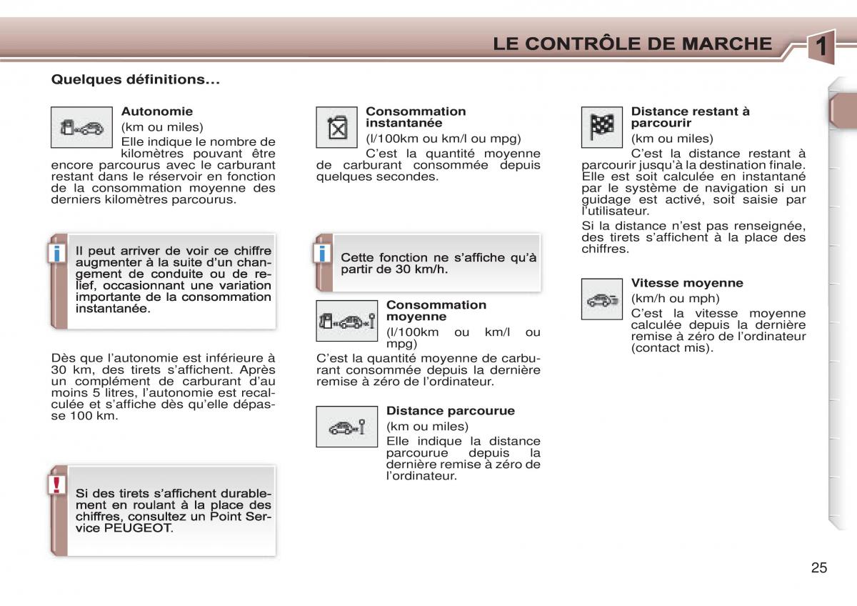 Peugeot 307 CC manuel du proprietaire / page 31