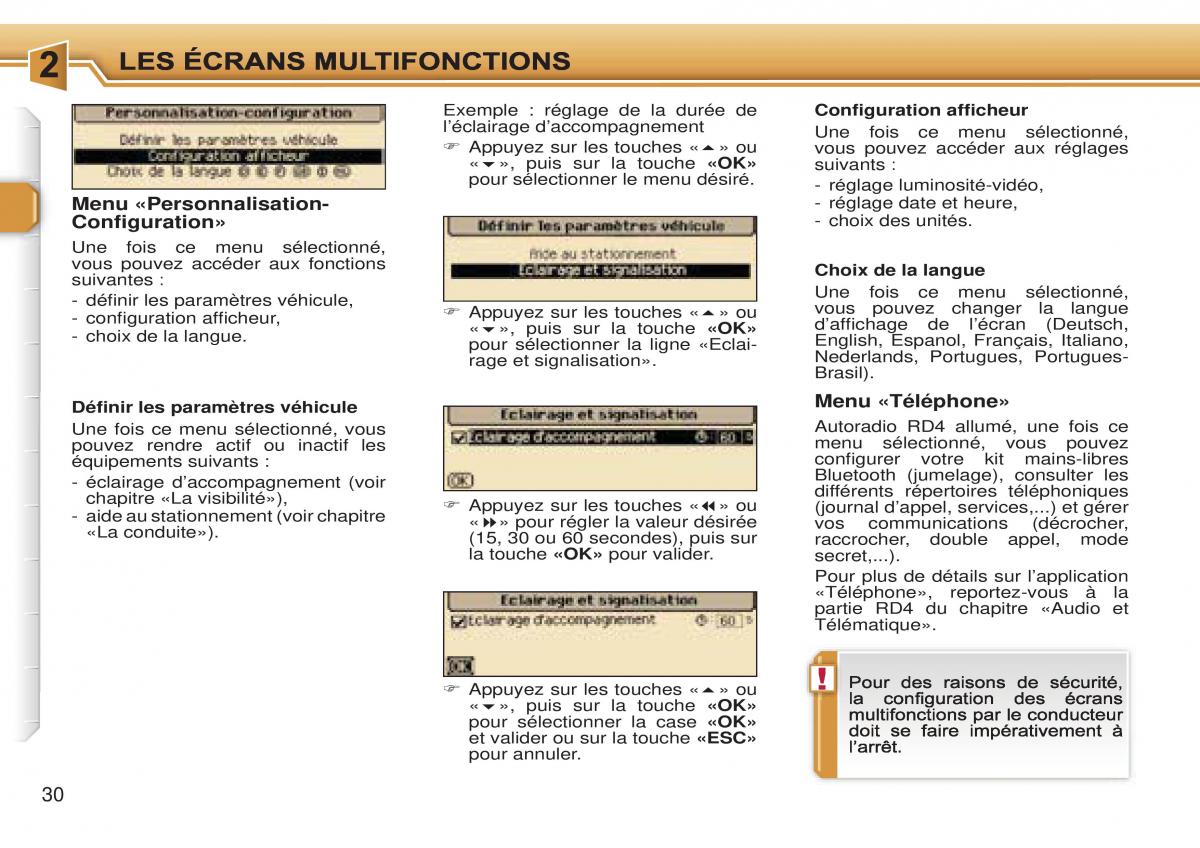 Peugeot 307 CC manuel du proprietaire / page 36